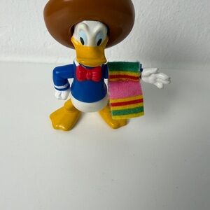 Vintage 1996 Disney Donald Duck The Three Caballeros PVC Figure Sombrero Toy